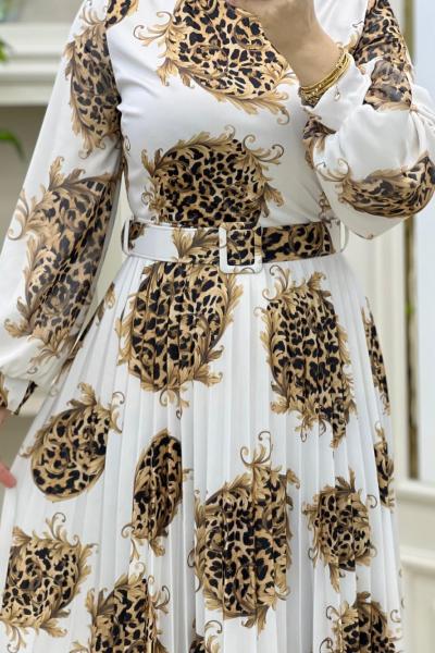 Leopar Elbisem Beyaz