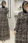 Leylak Leopar Elbisem