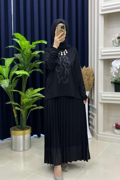 Şık Etekli İkili Takım