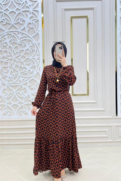 Tesettür Bakla Elbise