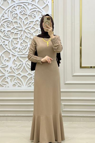 Tesettür Kuğu Elbise