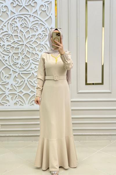 Tesettür Kuğu Elbise