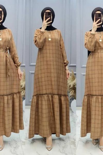 Yeni Model Ekose Elbisem