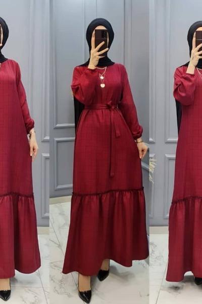 Yeni Model Ekose Elbisem