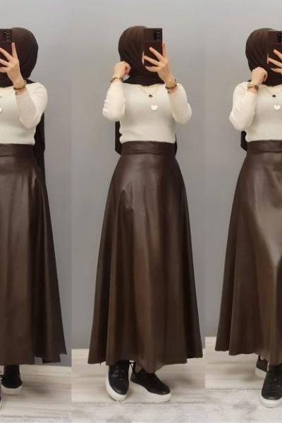 Yeni Model Deri Eteğim