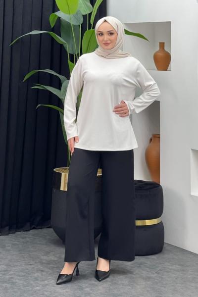 Bağlamalı Bol Paça Pantolon