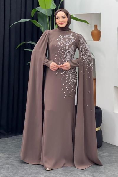 Böre Pelerinli Abiye