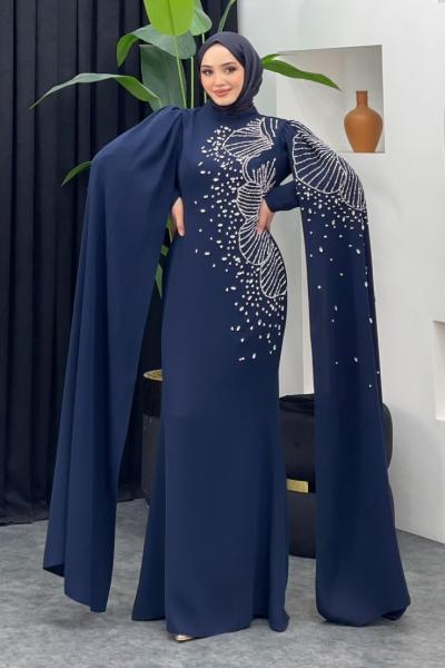 Böre Pelerinli Abiye