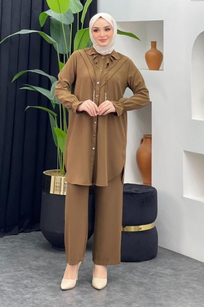 Çağla Pantolonlu Takım