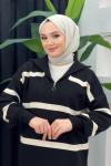 Derya Çizgili Elbise