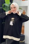 Kapşonlu Ayıcıklı Sweat