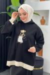 Kapşonlu Ayıcıklı Sweat