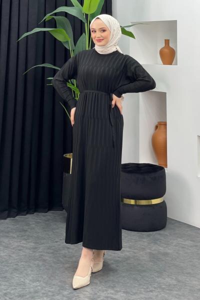 Merserize Düz Elbise