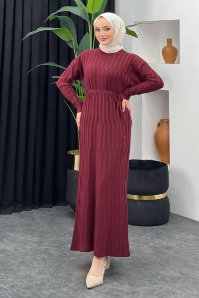 Merserize Düz Elbise