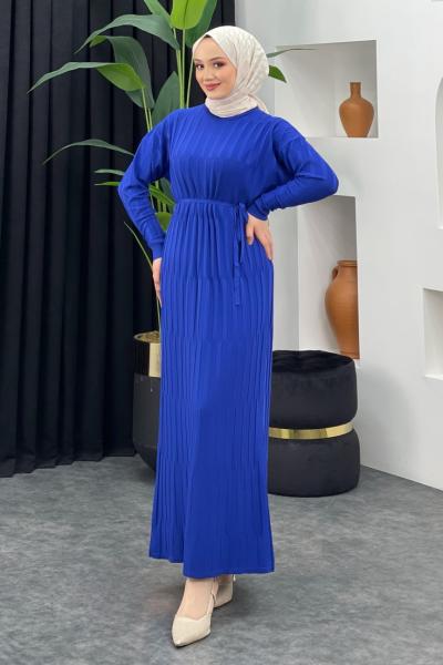 Merserize Düz Elbise