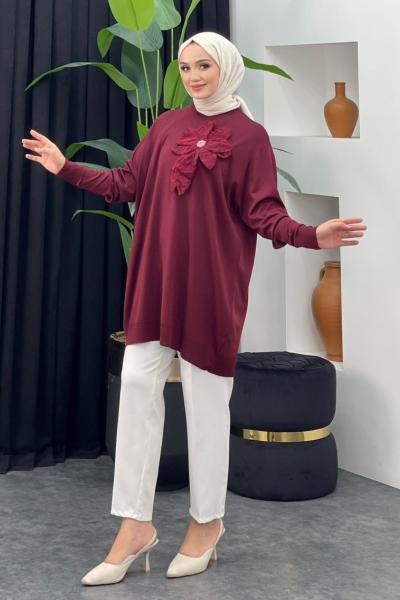 Merserize Gül Detaylı Badi