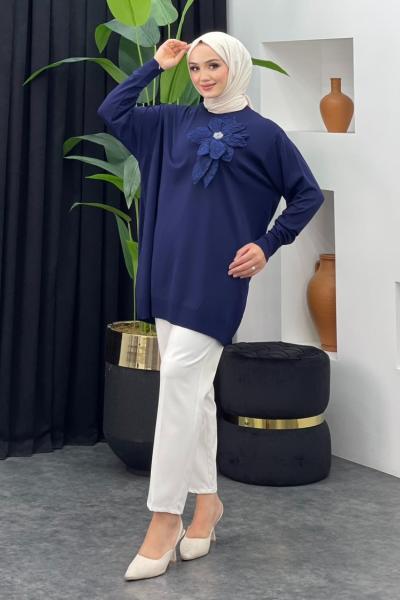 Merserize Gül Detaylı Badi