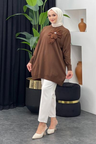 Merserize Gül Detaylı Badi