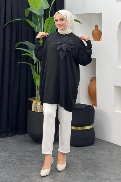 Merserize Gül Detaylı Badi