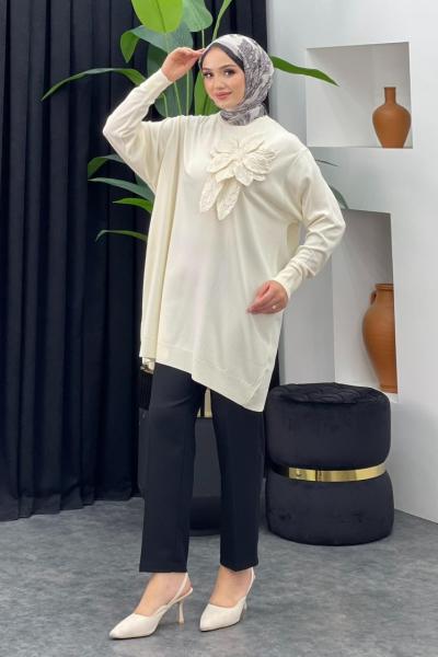 Merserize Gül Detaylı Badi