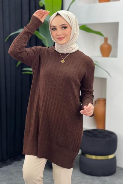 Örgülü Merserize Tunik