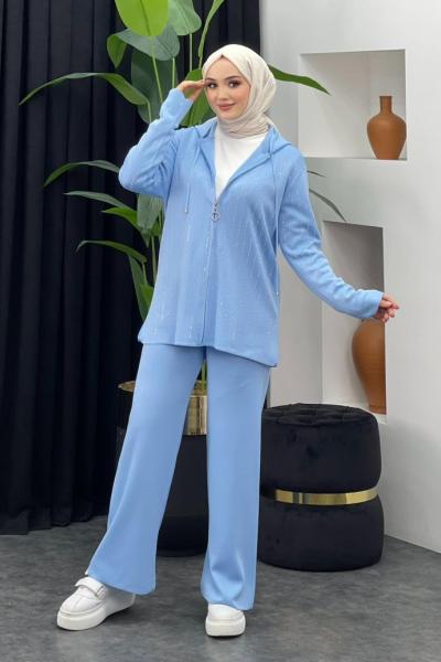 Taşlı Pantolonlu Takım