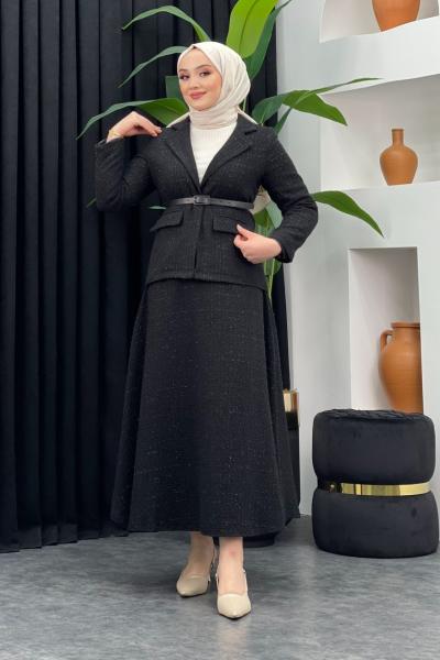 Tüvit Ceket Etekli Takım