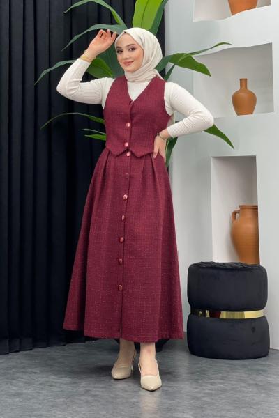 Tüvit Yelek Etekli Takım