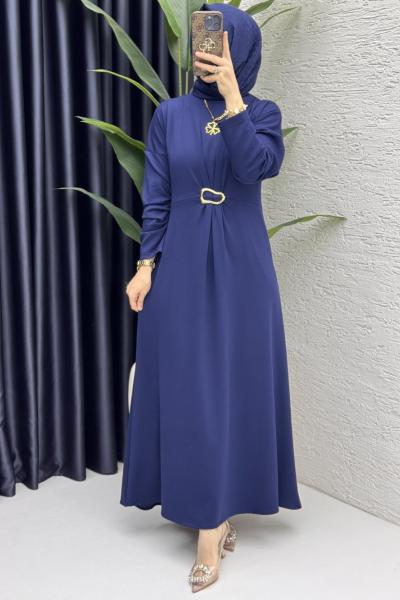 Afra Elbise Tesettür Giyim  Lacivert