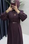 Bennur Elbise Tesettür Giyim Mürdüm