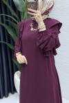 Canan Elbise Tesettür Giyim  Bordo