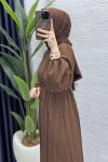 Cevher Elbise Tesettür Giyim  Kahve