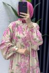 Dilşah Elbise Tesettür Giyim Pembe