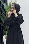 Eslem Elbise Tesettür Giyim  Siyah
