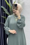 Esme Elbise Tesettür Giyim  Çağla Yeşili