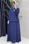 Hatem Elbise Takım Açık Lacivert