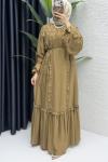 Lady Elbise Tesettür Giyim  Latte