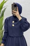 Leyza Elbise Tesettür Giyim  Lacivert