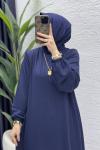 Mina Elbise Tesettür Giyim  Lacivert
