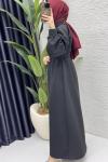 Nare Elbise Tesettür Giyim  Siyah