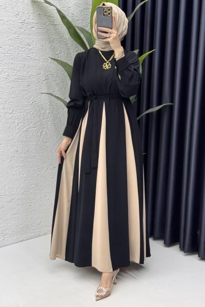 Nilhan Elbise Tesettür Giyim Siyah