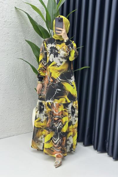 Nilüfer Elbise Sarı