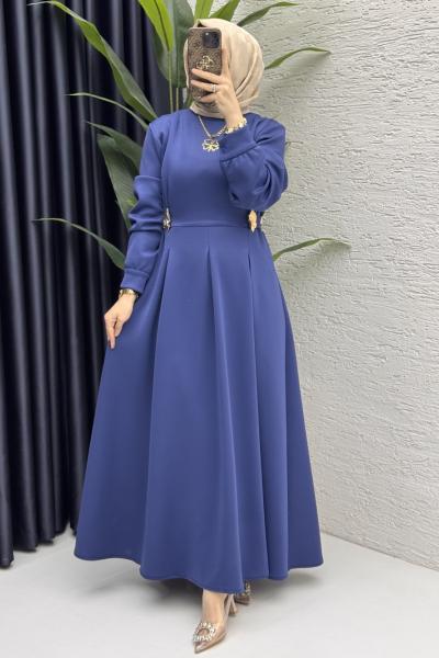 Piraye Elbise Tesettür Giyim  Lacivert