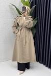 Rabia Trench Tesettür Giyim  Vizon