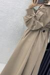 Rabia Trench Tesettür Giyim  Vizon