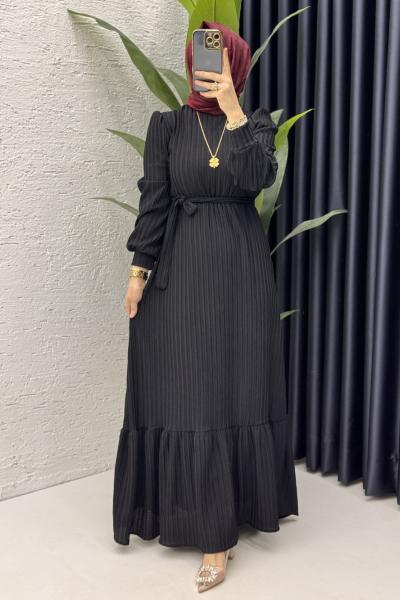 Sultan Elbise Tesettür Giyim  Siyah