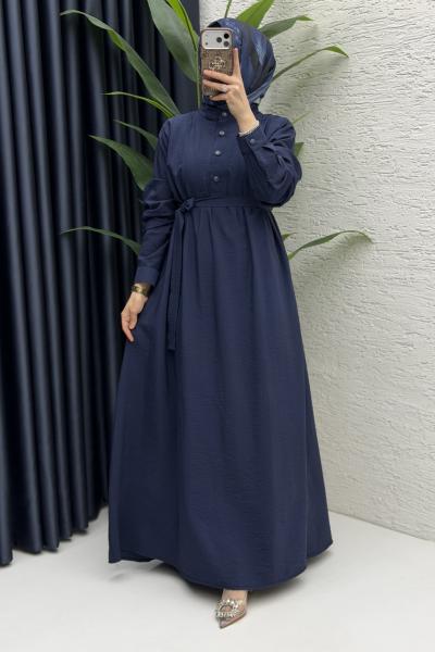 Şura Elbise Tesettür Giyim  Lacivert
