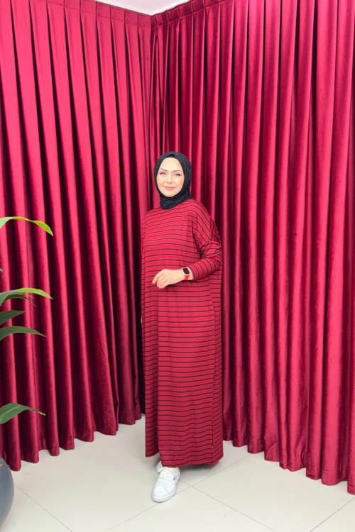 Comfy Penye Elbi̇se  Bordo