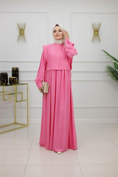 DİCLE ELBİSE - PEMBE