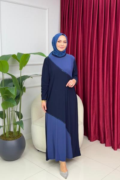 EKİN SANDY ELBİSE - LACİVERT